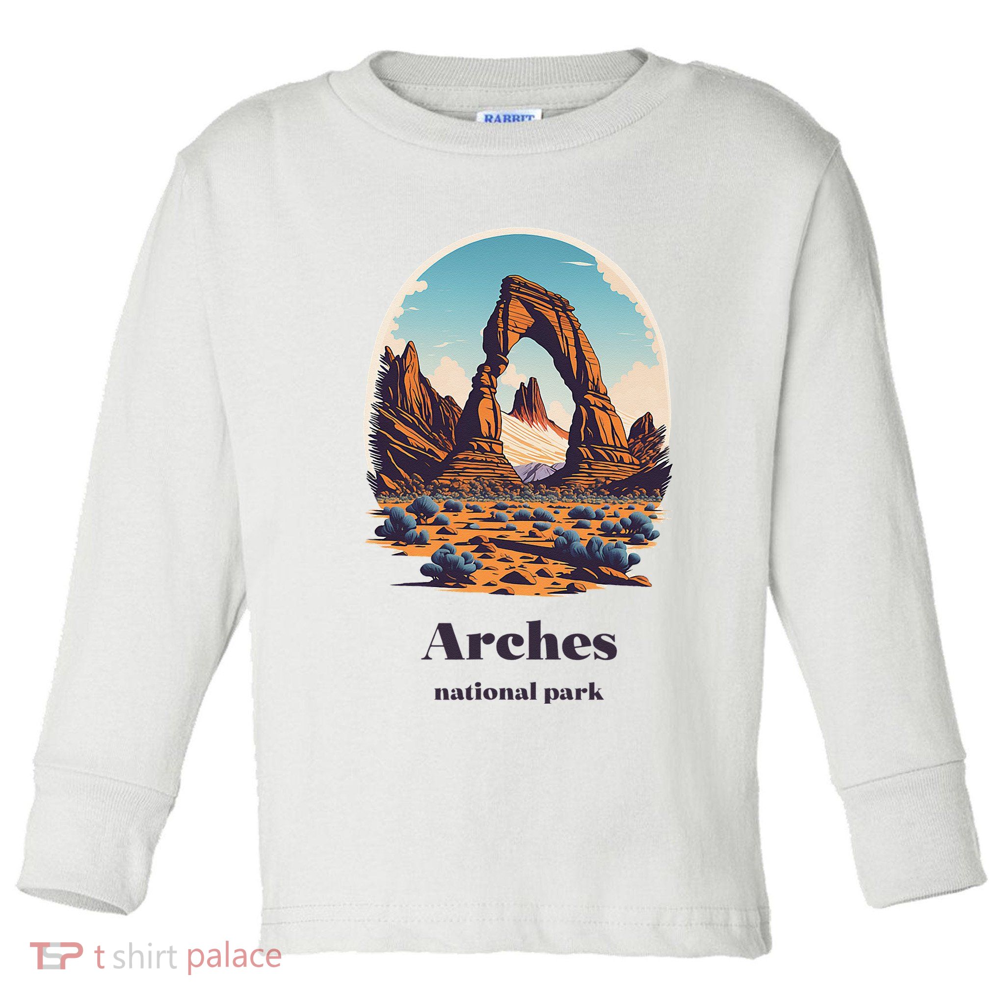Arches National Park Utah Cool Vintage Style Toddler Long Sleeve Shirt