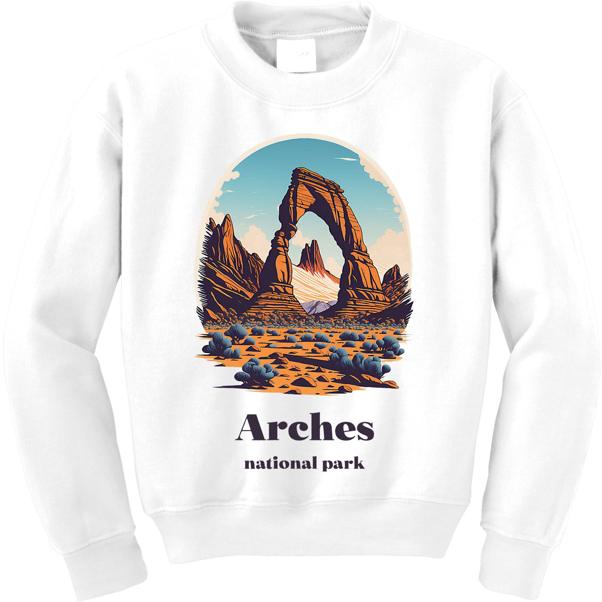 Arches National Park Utah Cool Vintage Style Kids Sweatshirt