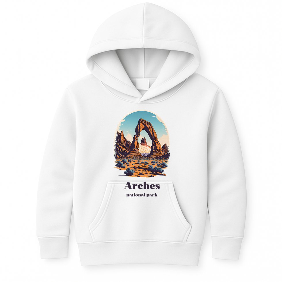 Arches National Park Utah Cool Vintage Style Kids Hoodie