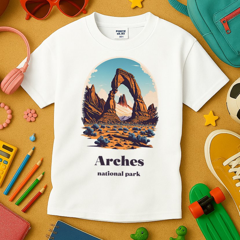 Arches National Park Utah Cool Vintage Style Kids T-Shirt