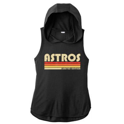 Astros Name Personalized Vintage Retro Gift Ladies PosiCharge Tri-Blend Wicking Draft Hoodie Tank