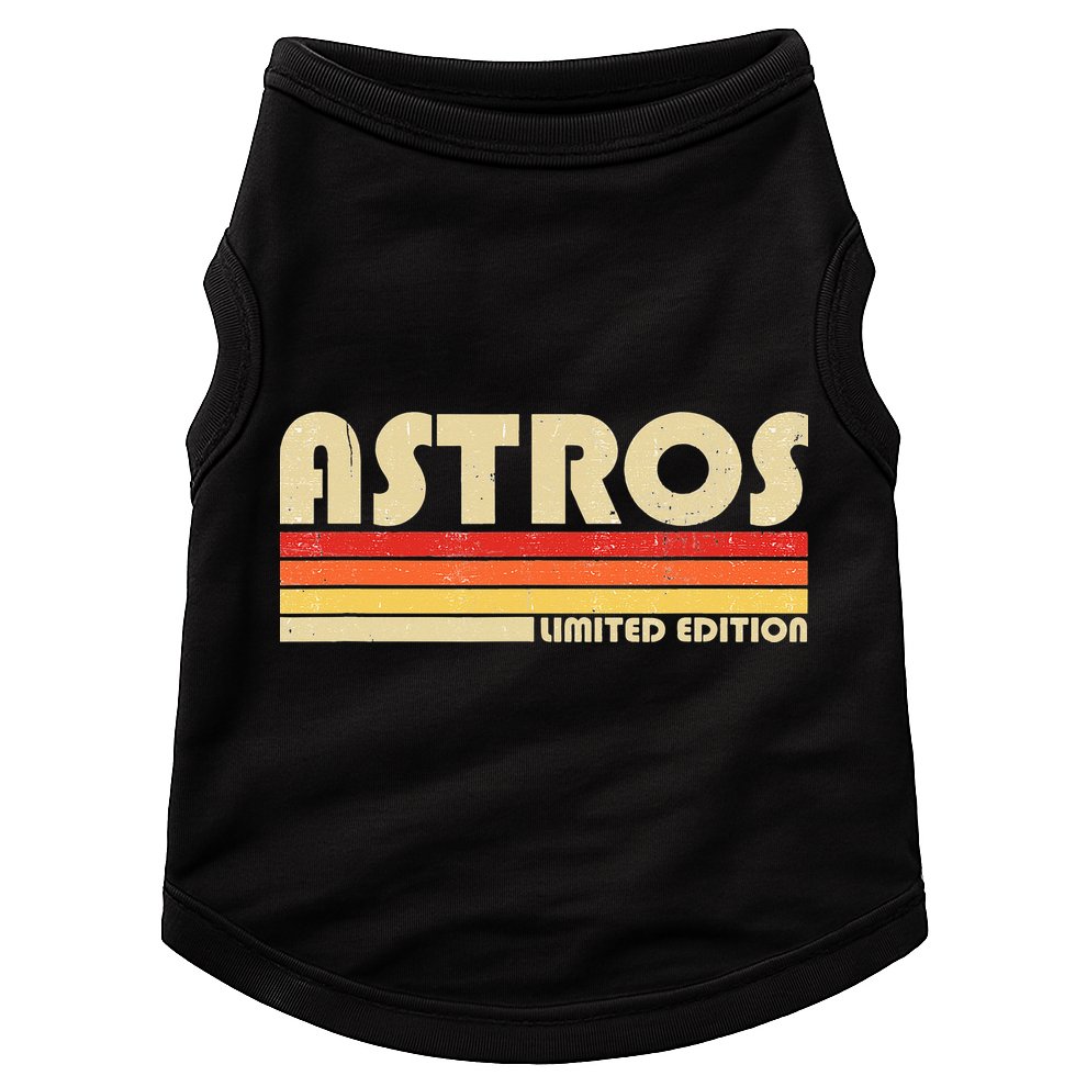 Astros Name Personalized Vintage Retro Gift Doggie Tank