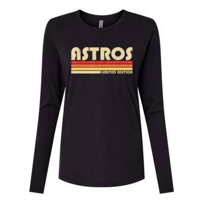 Astros Name Personalized Vintage Retro Gift Womens Cotton Relaxed Long Sleeve T-Shirt