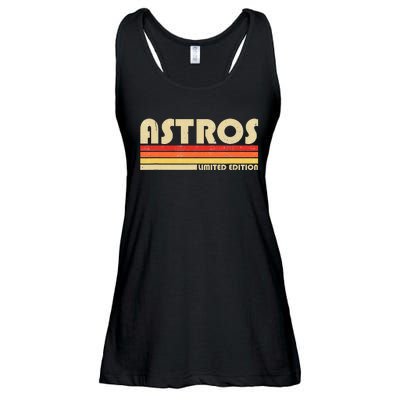 Astros Name Personalized Vintage Retro Gift Ladies Essential Flowy Tank