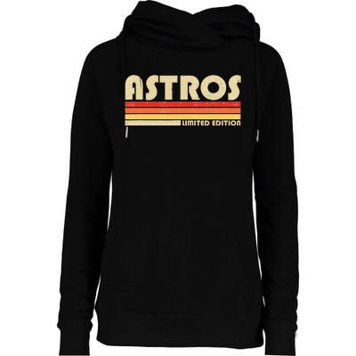 Astros Name Personalized Vintage Retro Gift Womens Funnel Neck Pullover Hood