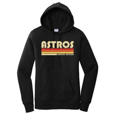 Astros Name Personalized Vintage Retro Gift Women's Pullover Hoodie