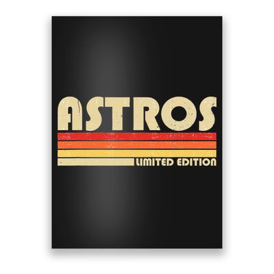Astros Name Personalized Vintage Retro Gift Poster