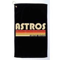 Astros Name Personalized Vintage Retro Gift Golf Towel