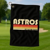 Astros Name Personalized Vintage Retro Gift Golf Towel