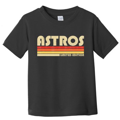 Astros Name Personalized Vintage Retro Gift Toddler T-Shirt