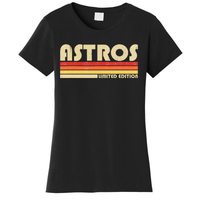 Astros Name Personalized Vintage Retro Gift Women's T-Shirt