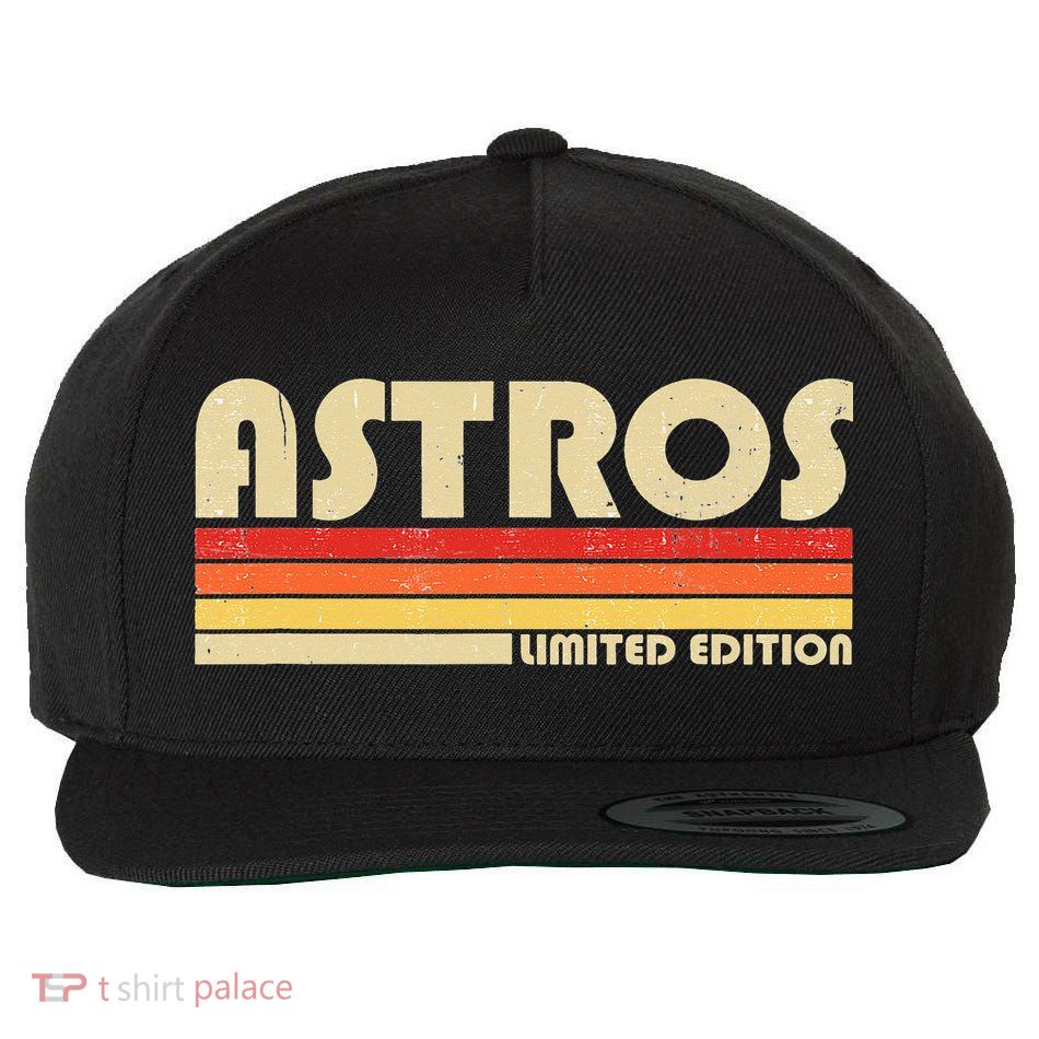 Astros Name Personalized Vintage Retro Gift Wool Snapback Cap