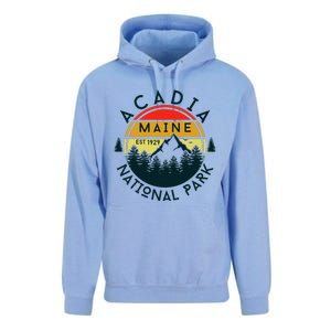 Acadia National Park Maine Mountains Nature Hiking Retro Unisex Surf Hoodie