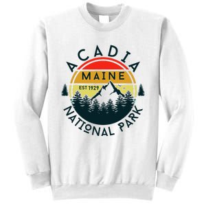 Acadia National Park Maine Mountains Nature Hiking Retro Sweatshirt