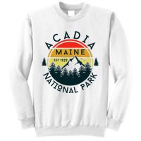 Acadia National Park Maine Mountains Nature Hiking Retro Sweatshirt