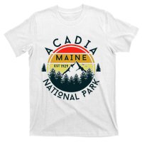 Acadia National Park Maine Mountains Nature Hiking Retro T-Shirt