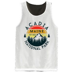 Acadia National Park Maine Mountains Nature Hiking Retro Mesh Reversible Basketball Jersey Tank