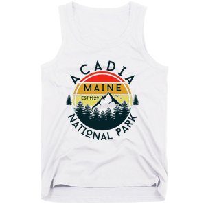 Acadia National Park Maine Mountains Nature Hiking Retro Tank Top