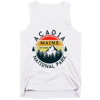 Acadia National Park Maine Mountains Nature Hiking Retro Tank Top