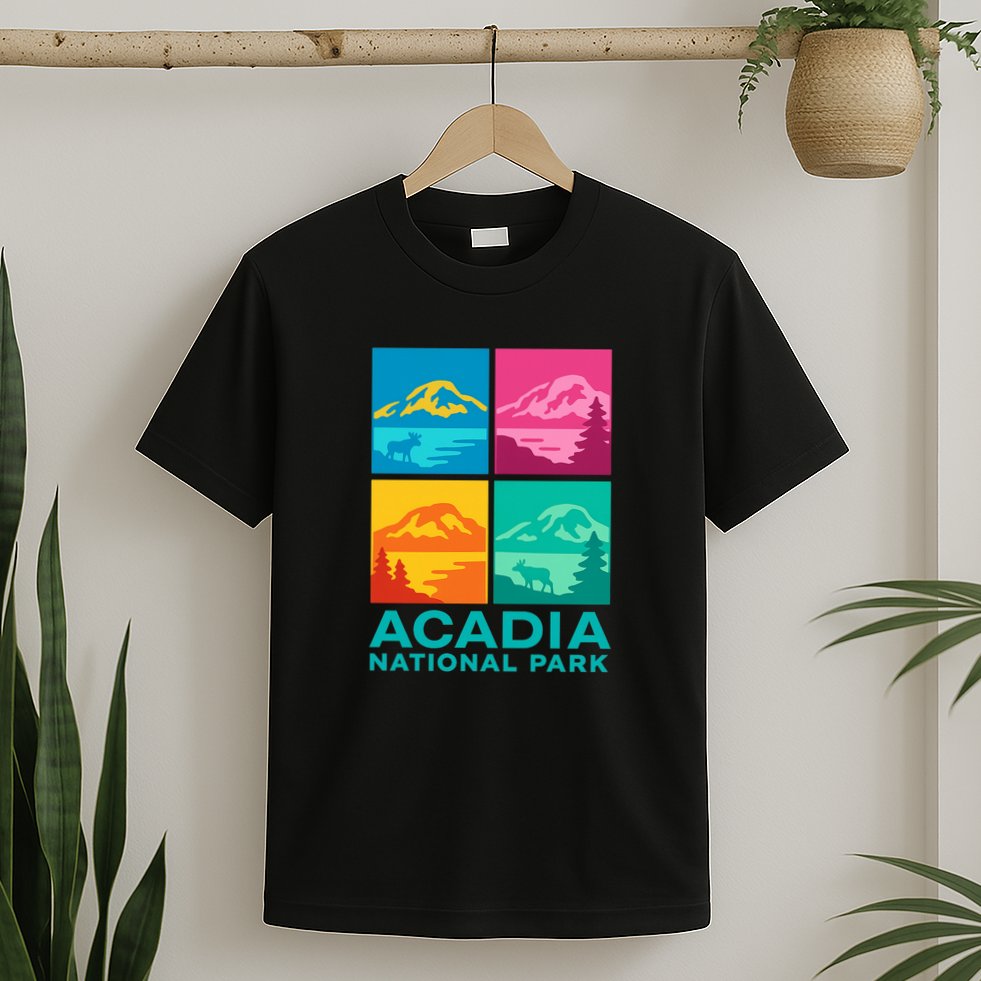 Acadia National Park Warhol Style T-Shirt