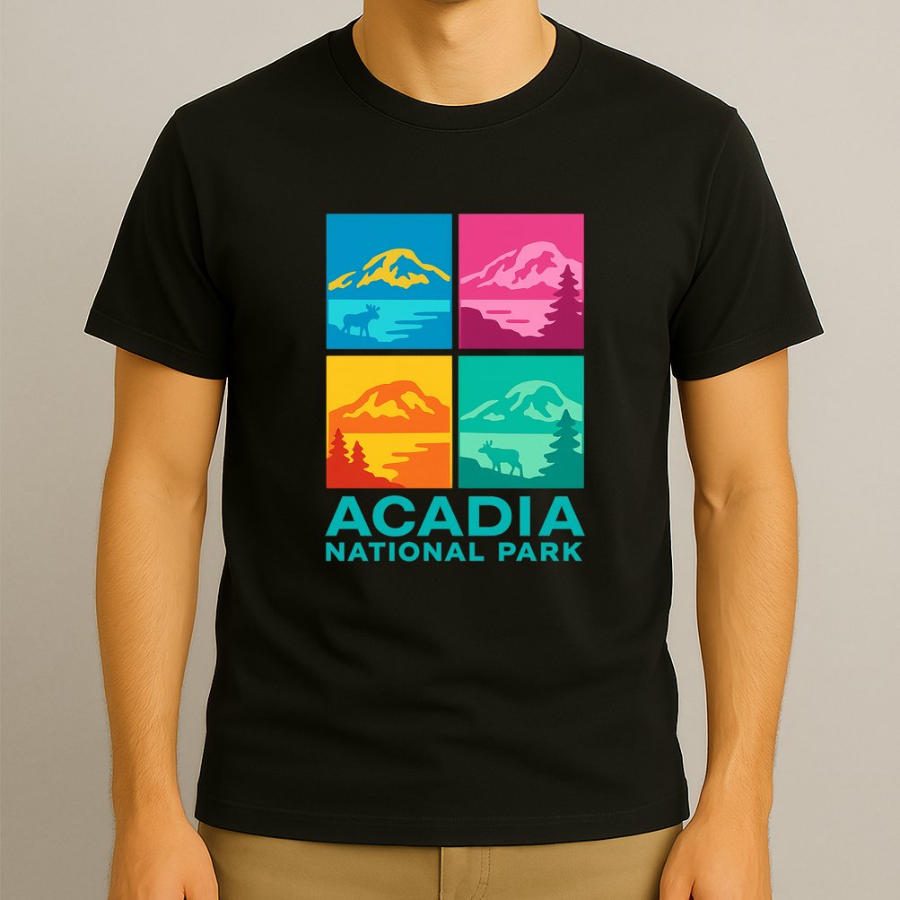 Acadia National Park Warhol Style T-Shirt