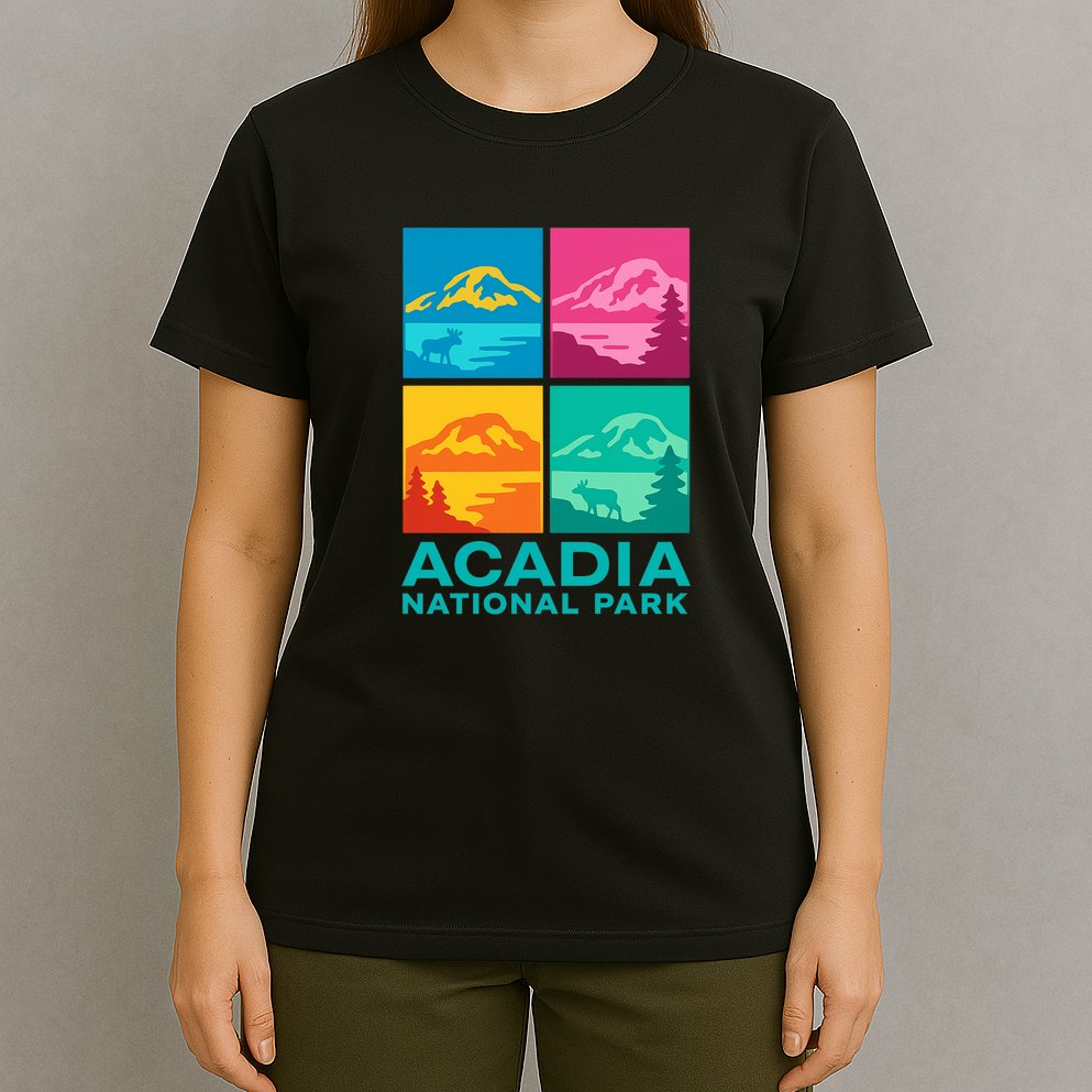 Acadia National Park Warhol Style T-Shirt