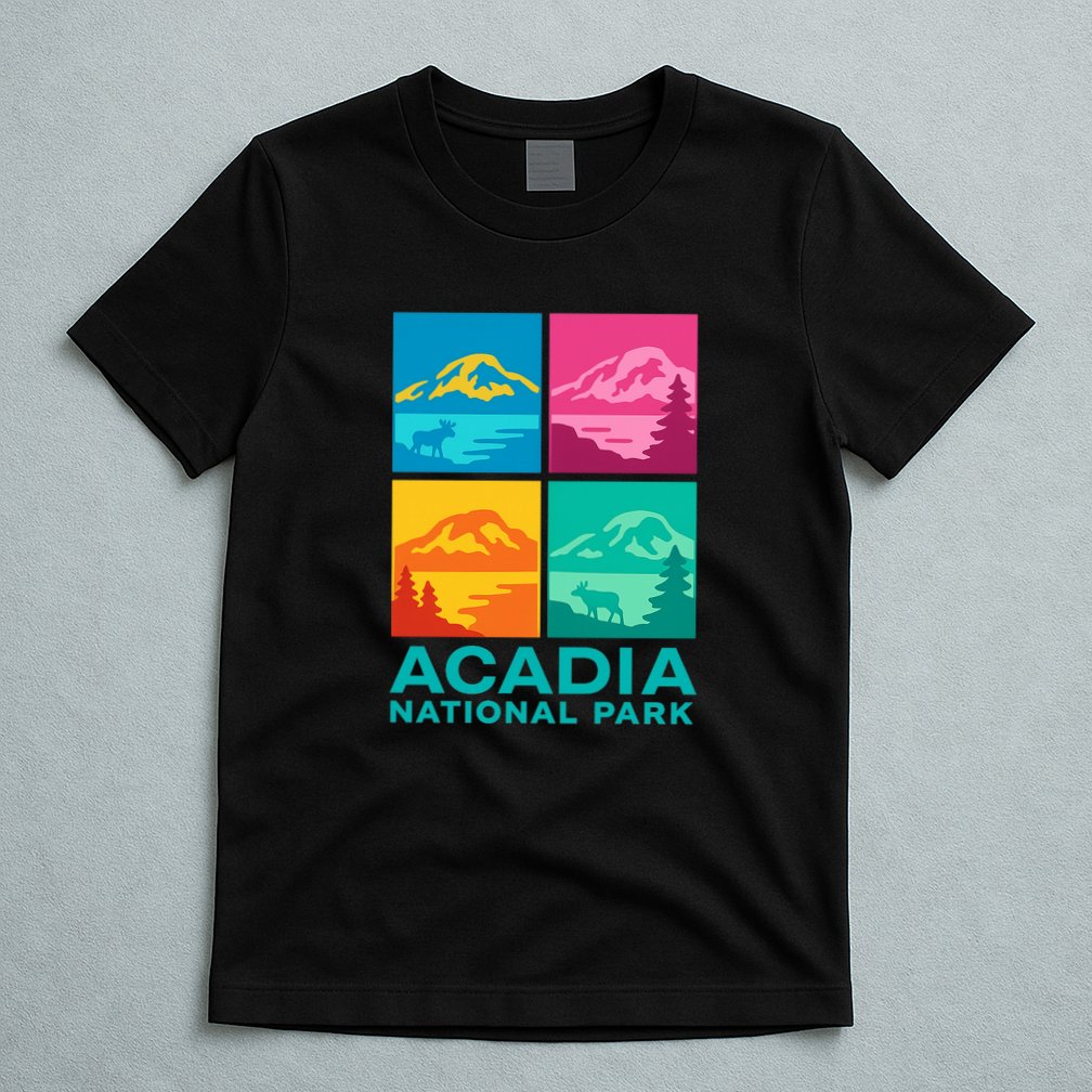 Acadia National Park Warhol Style T-Shirt