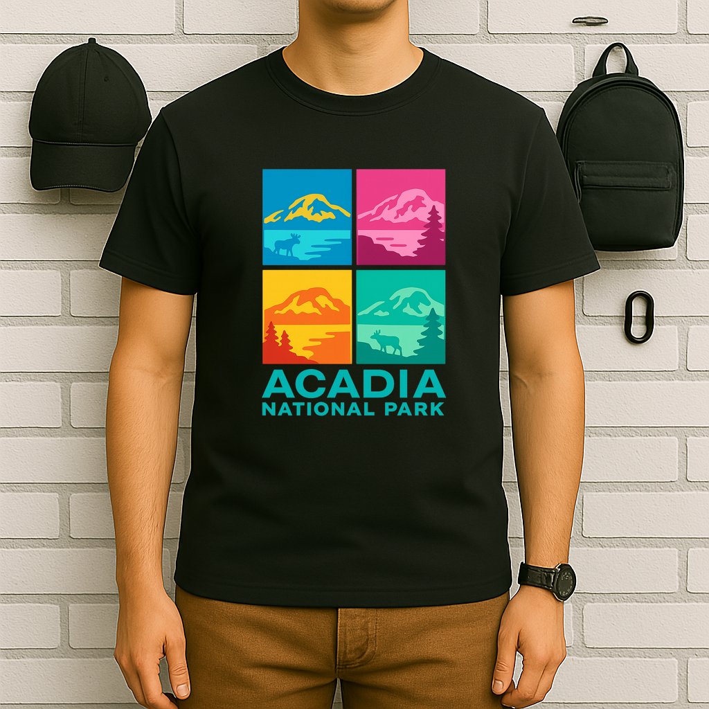 Acadia National Park Warhol Style T-Shirt