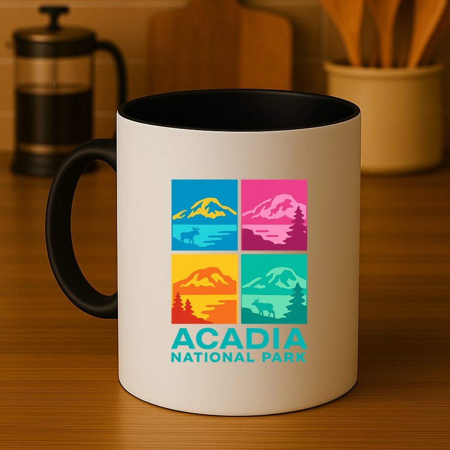 Acadia National Park Warhol Style Mug