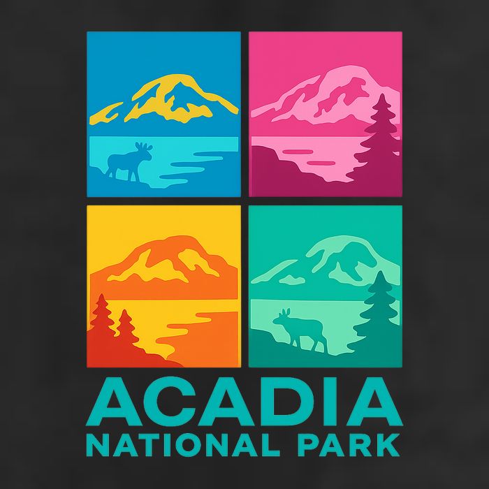Acadia National Park Warhol Style Hat