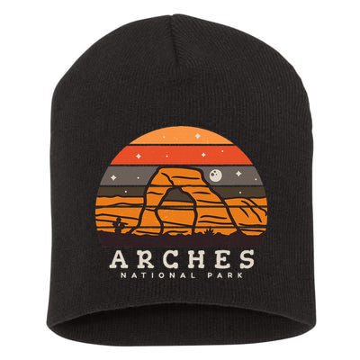 Arches National Park Moab Utah Vintage Short Acrylic Beanie