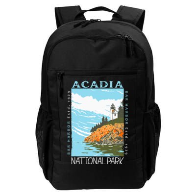 Acadia National Park Bar Harbor Maine Vintage Daily Commute Backpack