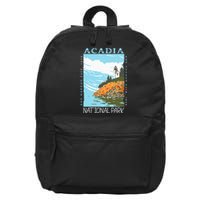 Acadia National Park Bar Harbor Maine Vintage 16 in Basic Backpack