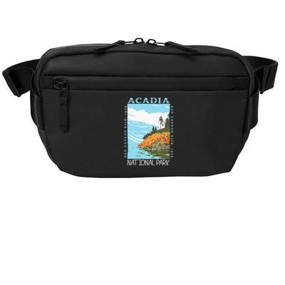 Acadia National Park Bar Harbor Maine Vintage Crossbody Pack