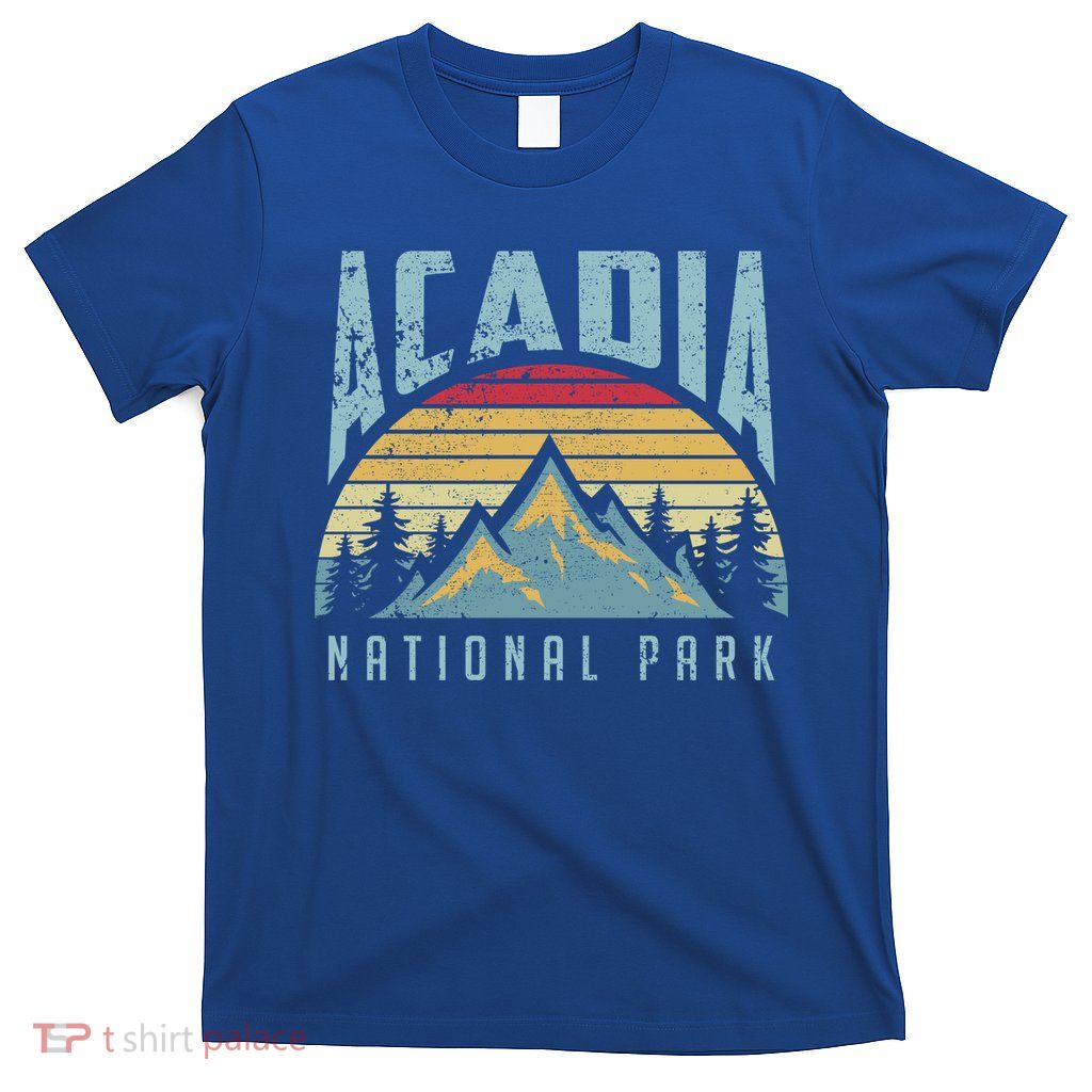 Acadia National Park Maine Mountains Retro Gift T-Shirt