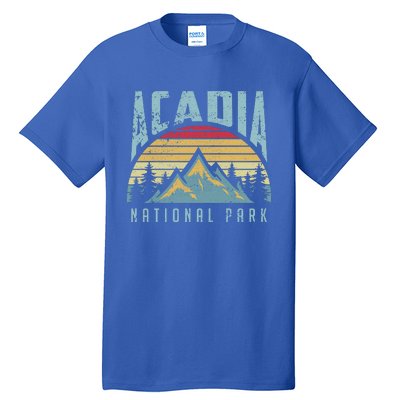 Acadia National Park Maine Mountains Retro Gift Tall T-Shirt