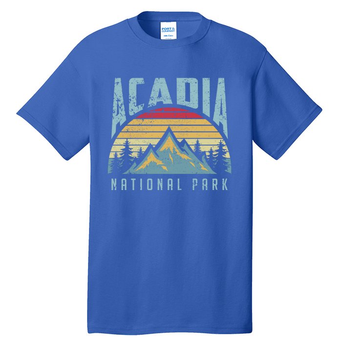 Acadia National Park Maine Mountains Retro Gift Tall T-Shirt