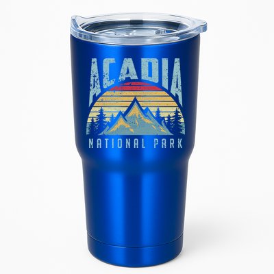 Acadia National Park Maine Mountains Retro Gift Tumbler