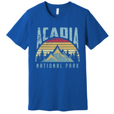 Acadia National Park Maine Mountains Retro Gift Premium T-Shirt