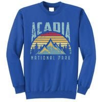 Acadia National Park Maine Mountains Retro Gift Tall Sweatshirt