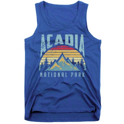 Acadia National Park Maine Mountains Retro Gift Tank Top