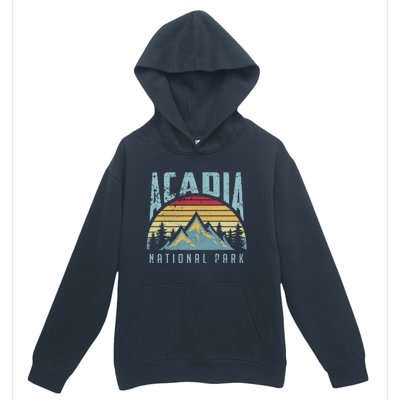 Acadia National Park Maine Mountains Retro Gift Urban Pullover Hoodie