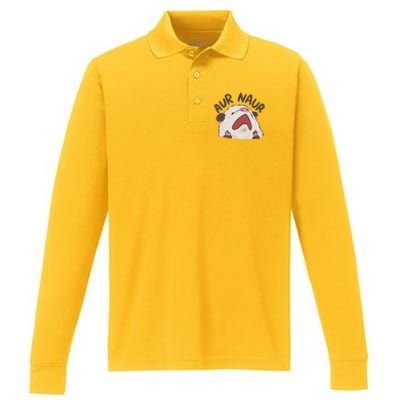 Aur Naur Possum Performance Long Sleeve Polo