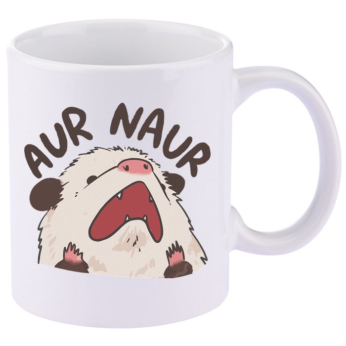 Aur Naur Possum 11oz C Handle Ceramic Mug