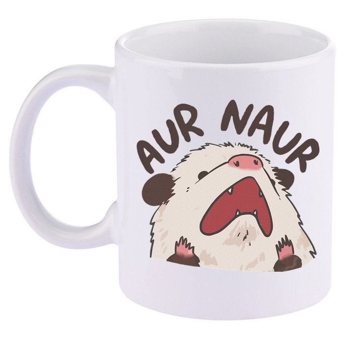 Aur Naur Possum 11oz C Handle Ceramic Mug