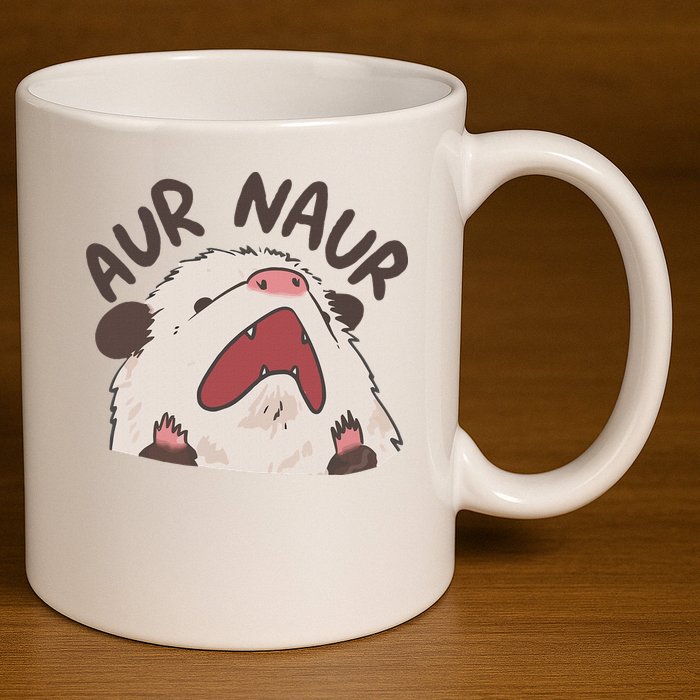 Aur Naur Possum 11oz C Handle Ceramic Mug