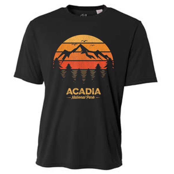 Acadia National Park Retro Vintage Souvenir Cooling Performance Crew T-Shirt