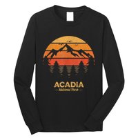 Acadia National Park Retro Vintage Souvenir Long Sleeve Shirt