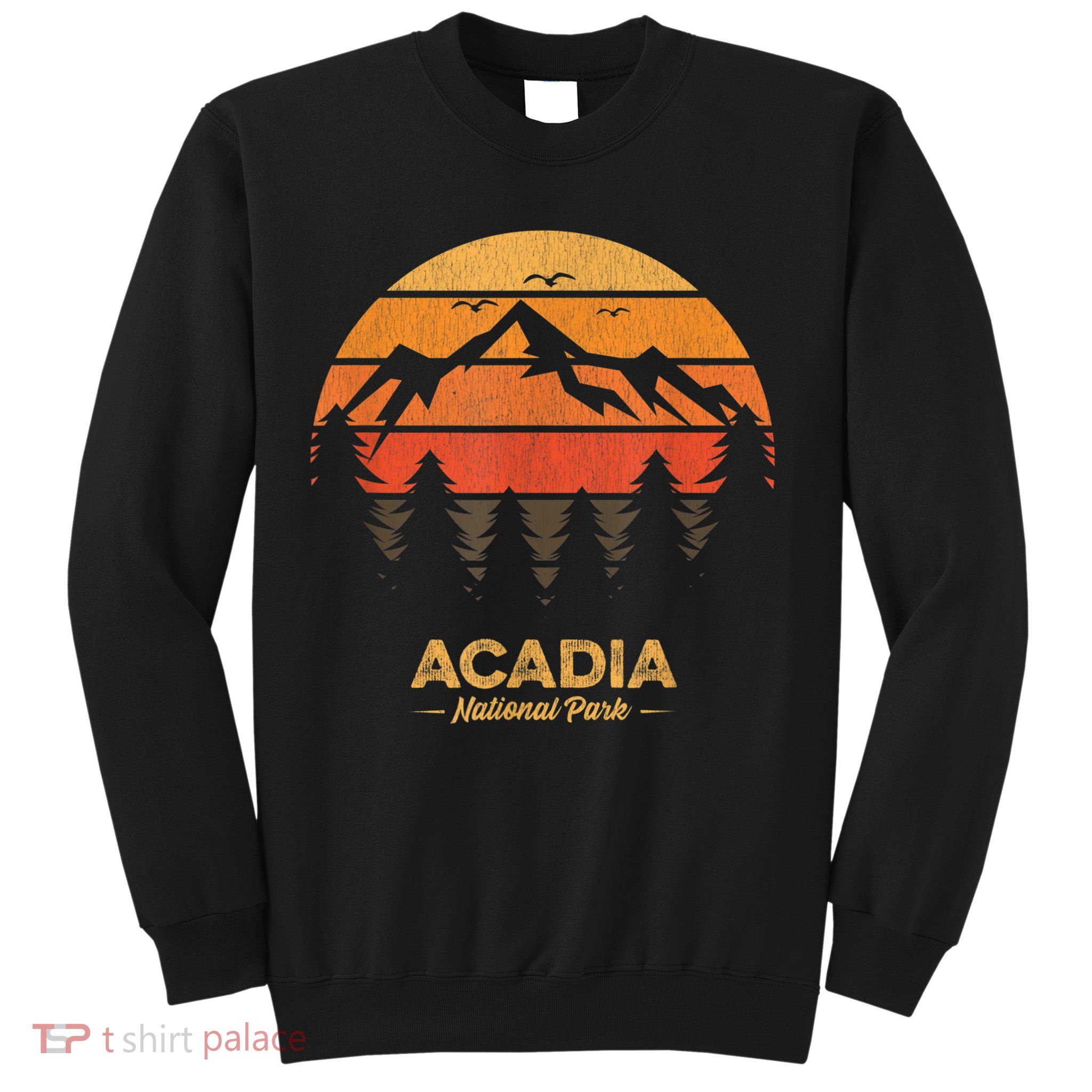 Acadia National Park Retro Vintage Souvenir Sweatshirt