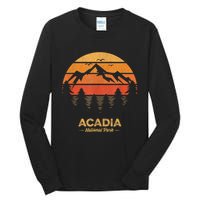 Acadia National Park Retro Vintage Souvenir Tall Long Sleeve T-Shirt